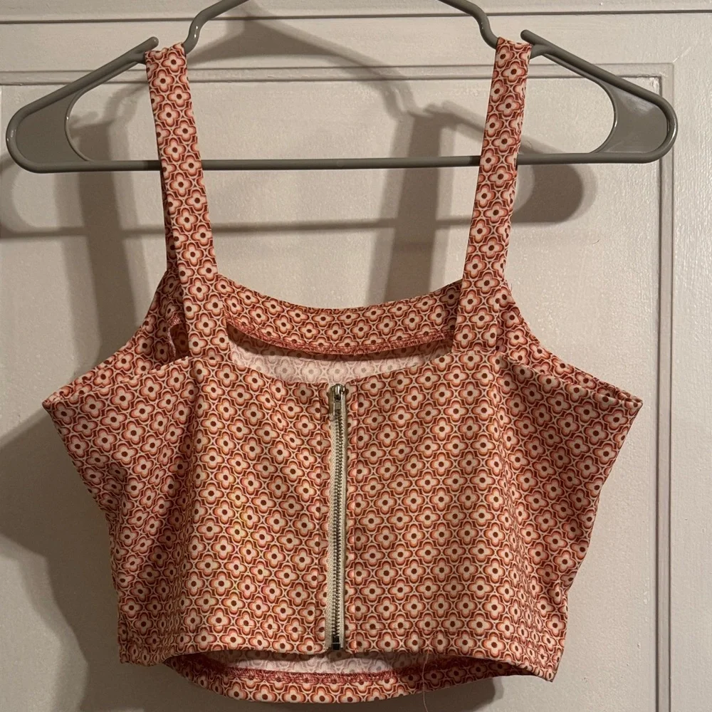 Altar’d State Patterned Cropped Tank - Picture 2 of 3